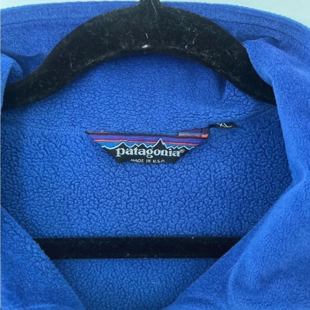 Patagonia Men's Teal/Turquoise Lightweight Jacket with Blue Fleece Lining - Picture 8 of 8